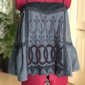 NWOT! Burning Torch Cami Embroidered Floral XS